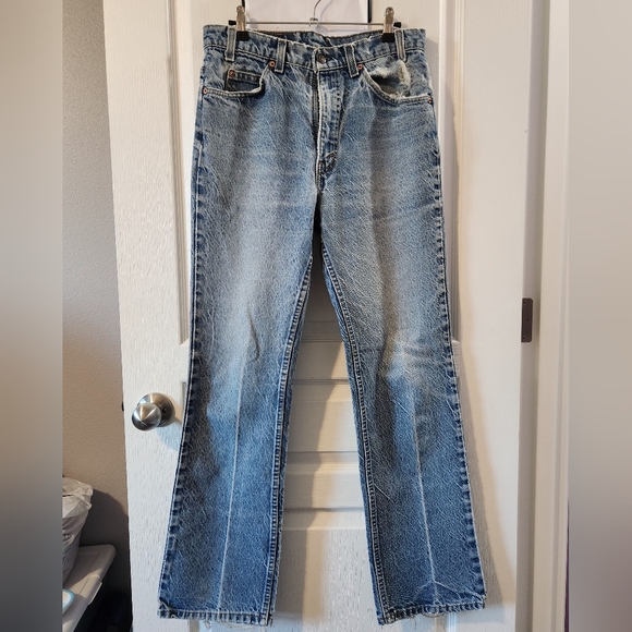 VINTAGE/ORANGE TAB/*RARE*/LEVI'S 517/MENS W33xL32/BOYFRIEND JEAN/WOMENS/1992 - Picture 2 of 10